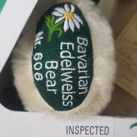Vintage "Rare" Limited Edition Hermann Bavarian Edelweiss Mohair Teddy Bear #606 - Picture 4 of 16
